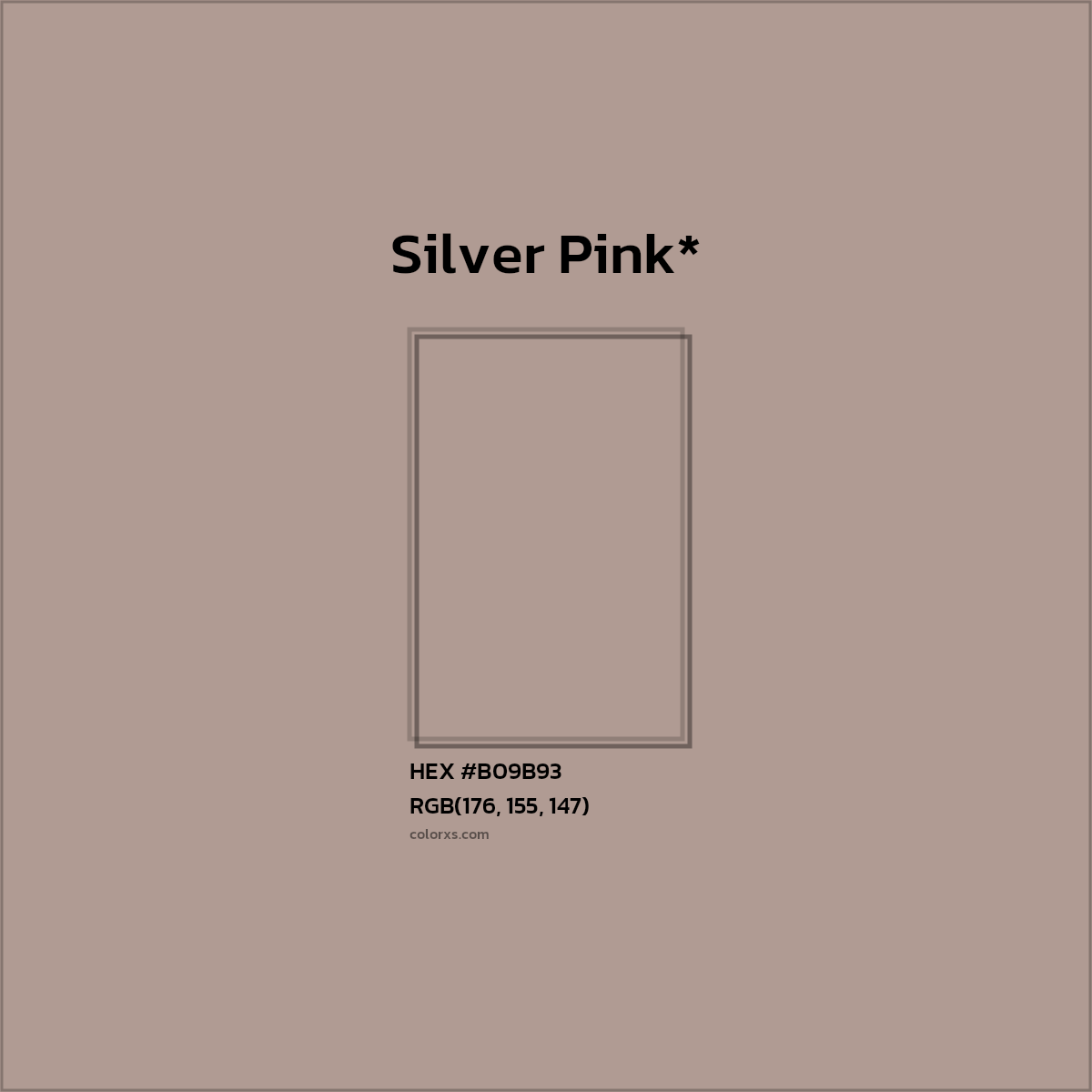 HEX #B09B93 Color Name, Color Code, Palettes, Similar Paints, Images