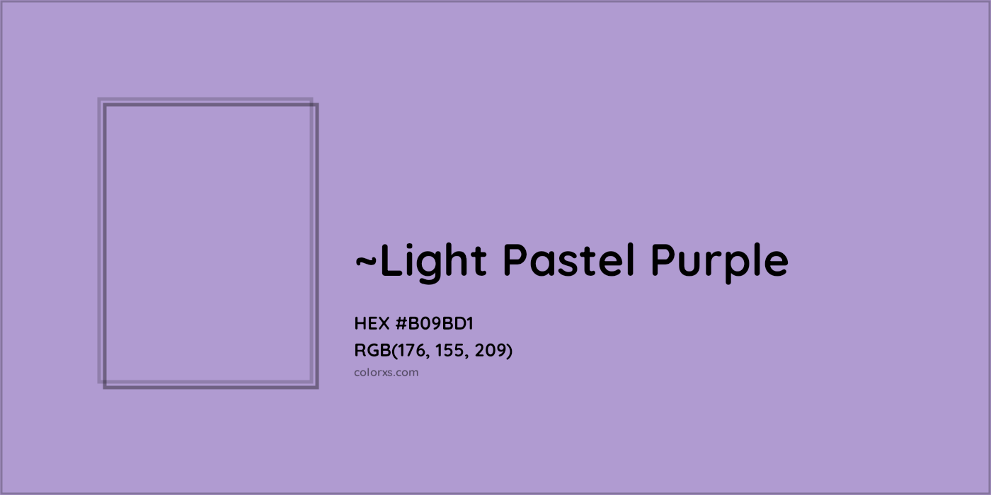 HEX #B09BD1 Color Name, Color Code, Palettes, Similar Paints, Images