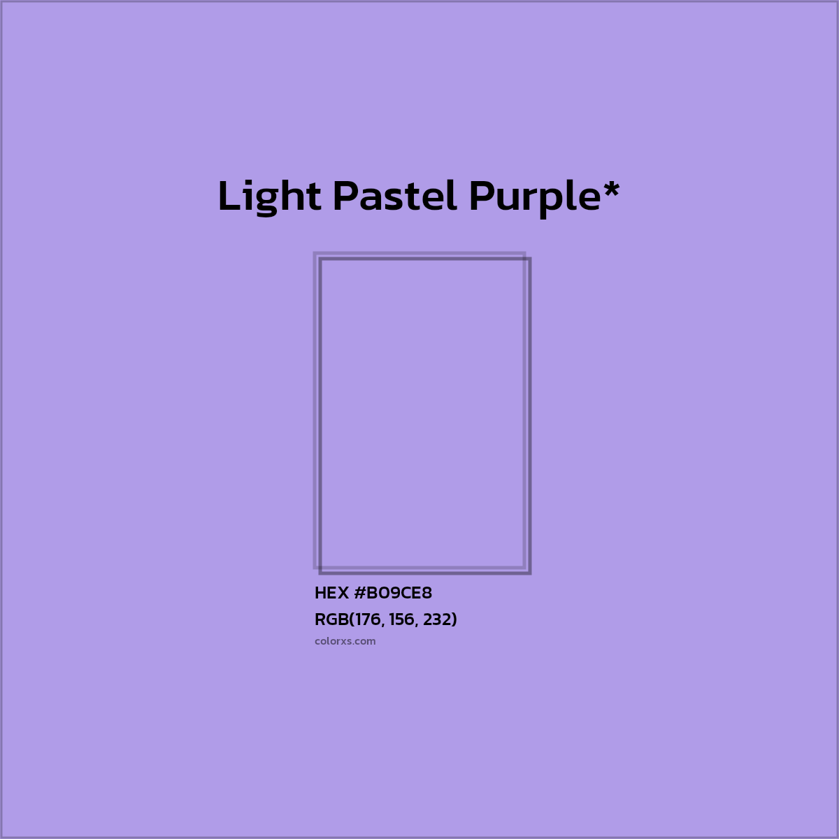 HEX #B09CE8 Color Name, Color Code, Palettes, Similar Paints, Images