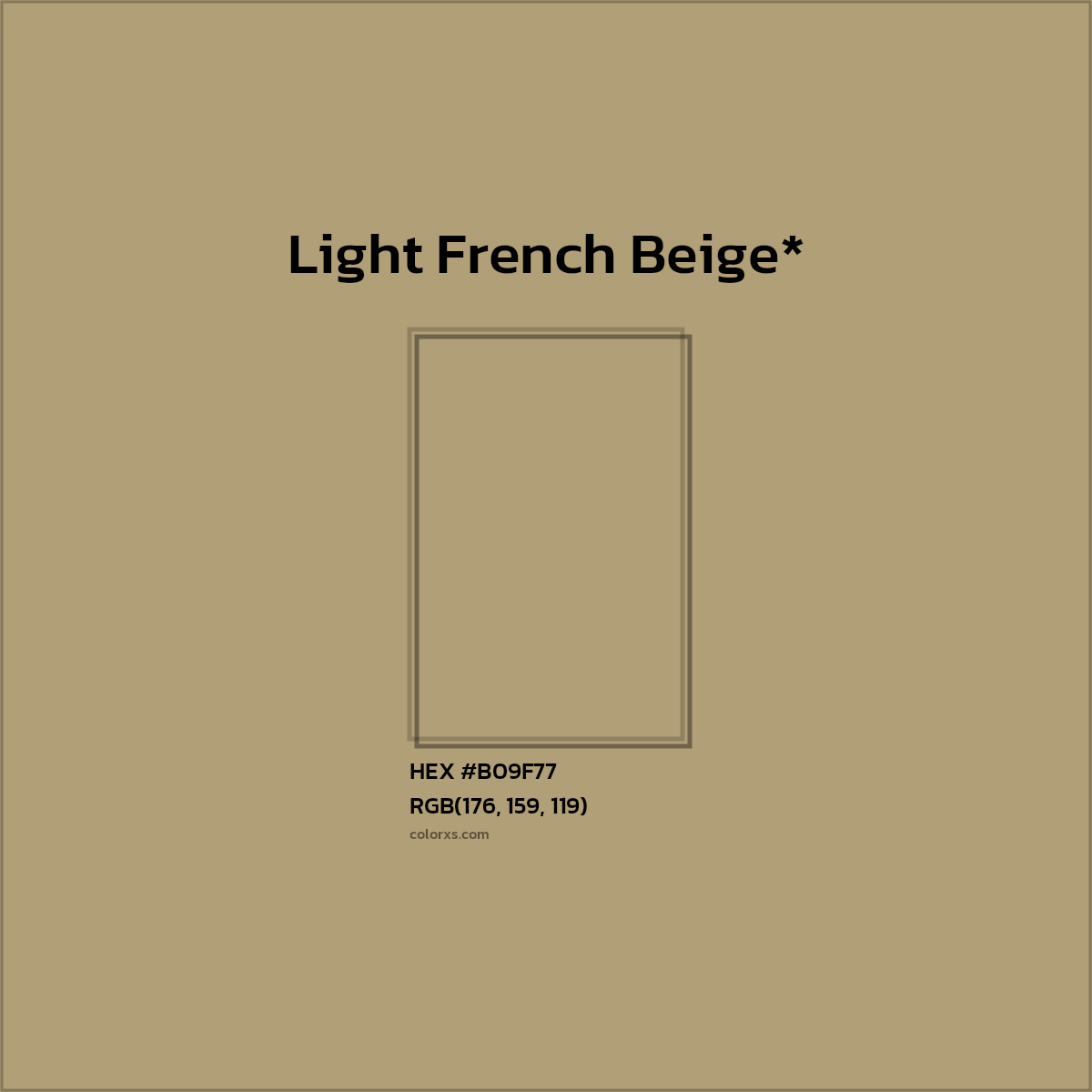 HEX #B09F77 Color Name, Color Code, Palettes, Similar Paints, Images