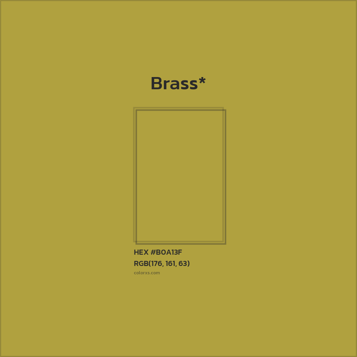 HEX #B0A13F Color Name, Color Code, Palettes, Similar Paints, Images