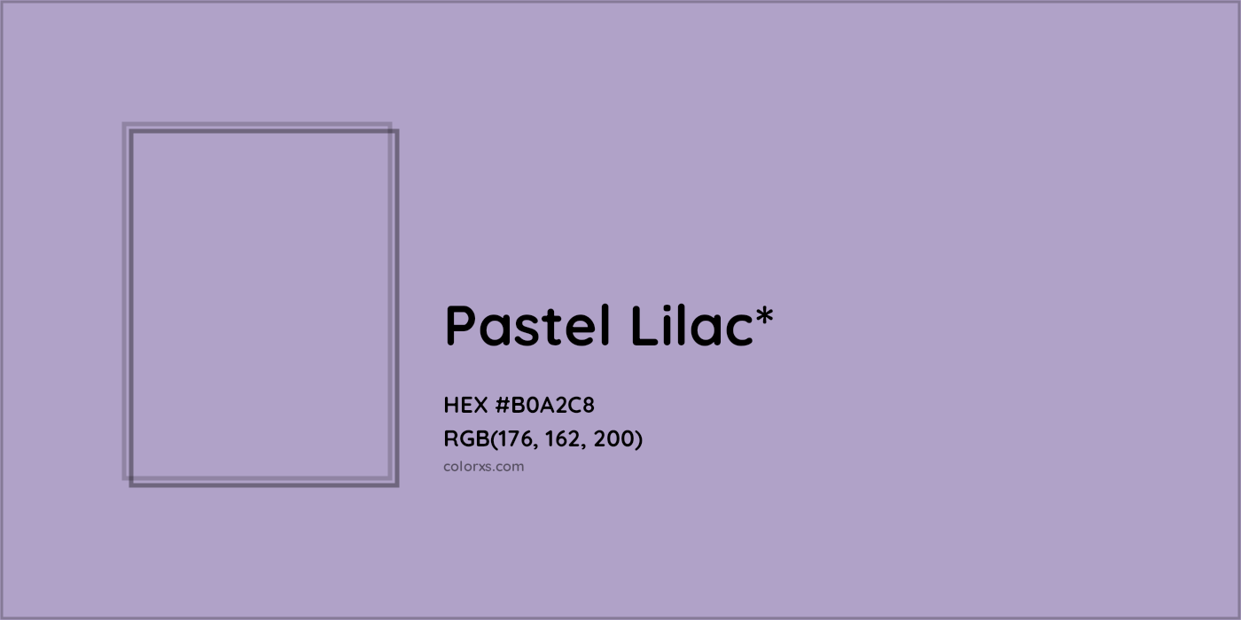 HEX #B0A2C8 Color Name, Color Code, Palettes, Similar Paints, Images