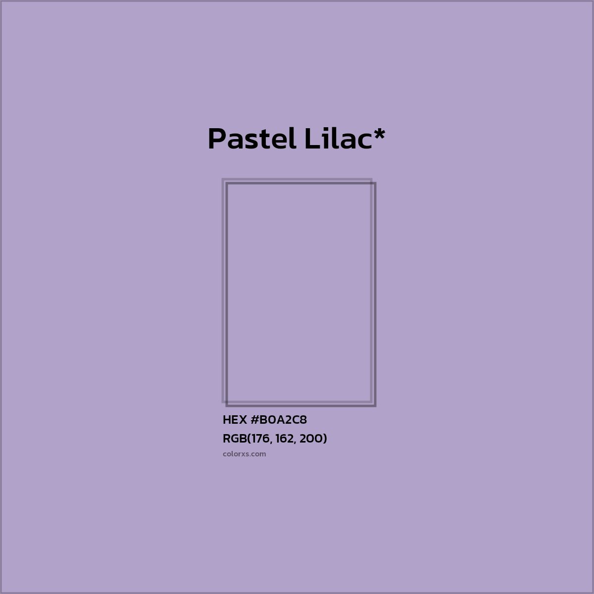 HEX #B0A2C8 Color Name, Color Code, Palettes, Similar Paints, Images