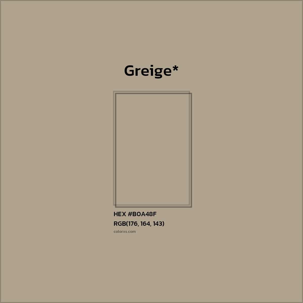 HEX #B0A48F Color Name, Color Code, Palettes, Similar Paints, Images