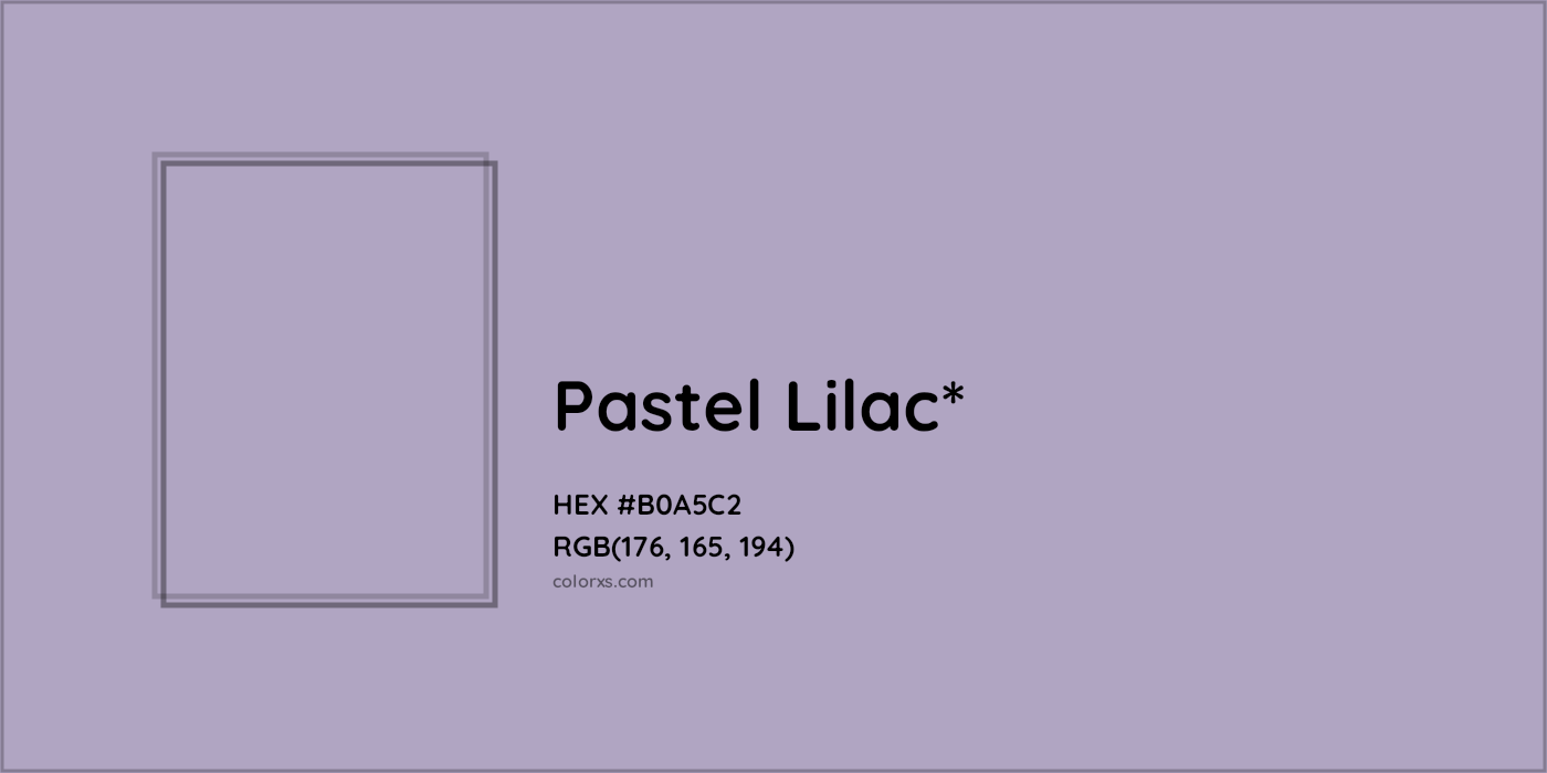 HEX #B0A5C2 Color Name, Color Code, Palettes, Similar Paints, Images