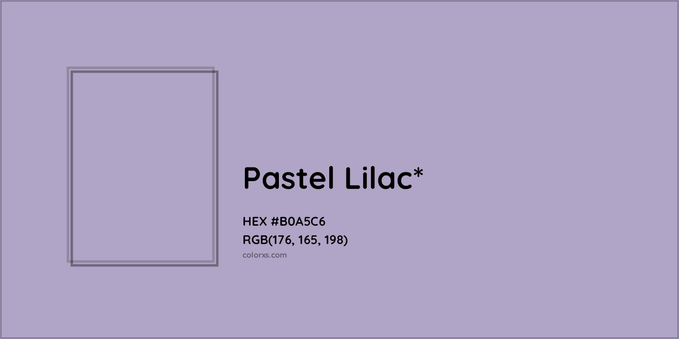 HEX #B0A5C6 Color Name, Color Code, Palettes, Similar Paints, Images
