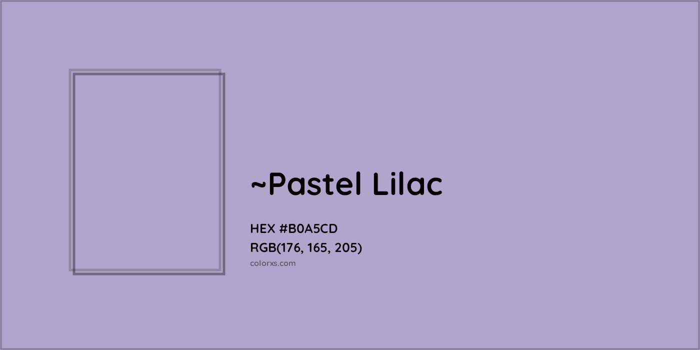 HEX #B0A5CD Color Name, Color Code, Palettes, Similar Paints, Images