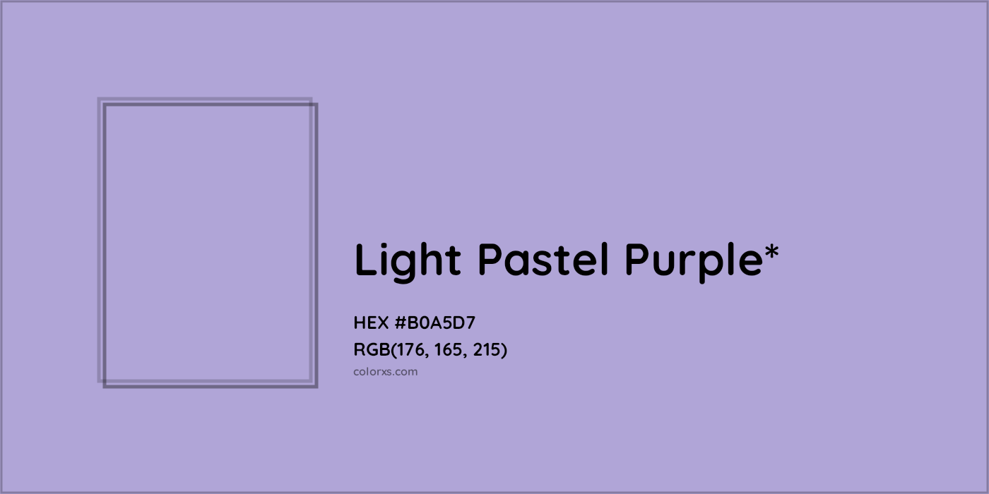 HEX #B0A5D7 Color Name, Color Code, Palettes, Similar Paints, Images