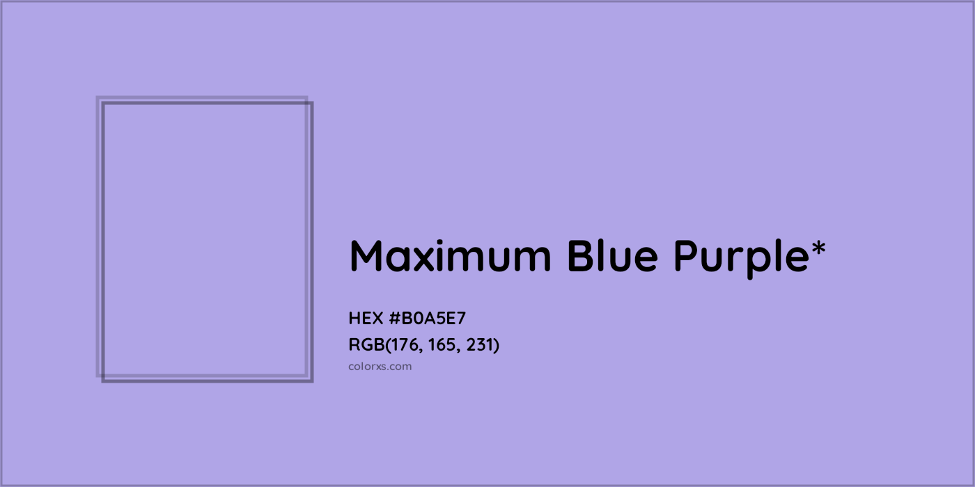 HEX #B0A5E7 Color Name, Color Code, Palettes, Similar Paints, Images