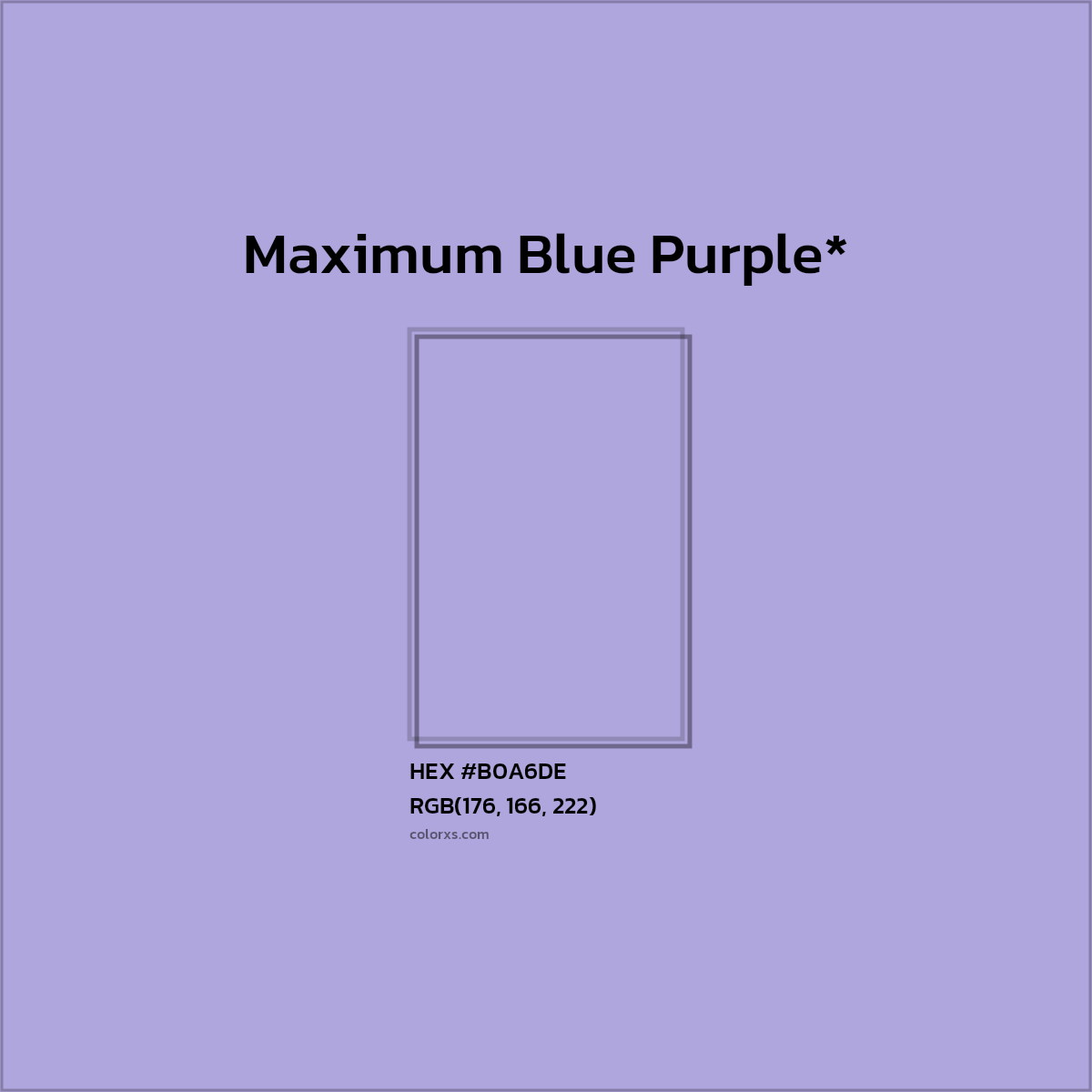 HEX #B0A6DE Color Name, Color Code, Palettes, Similar Paints, Images