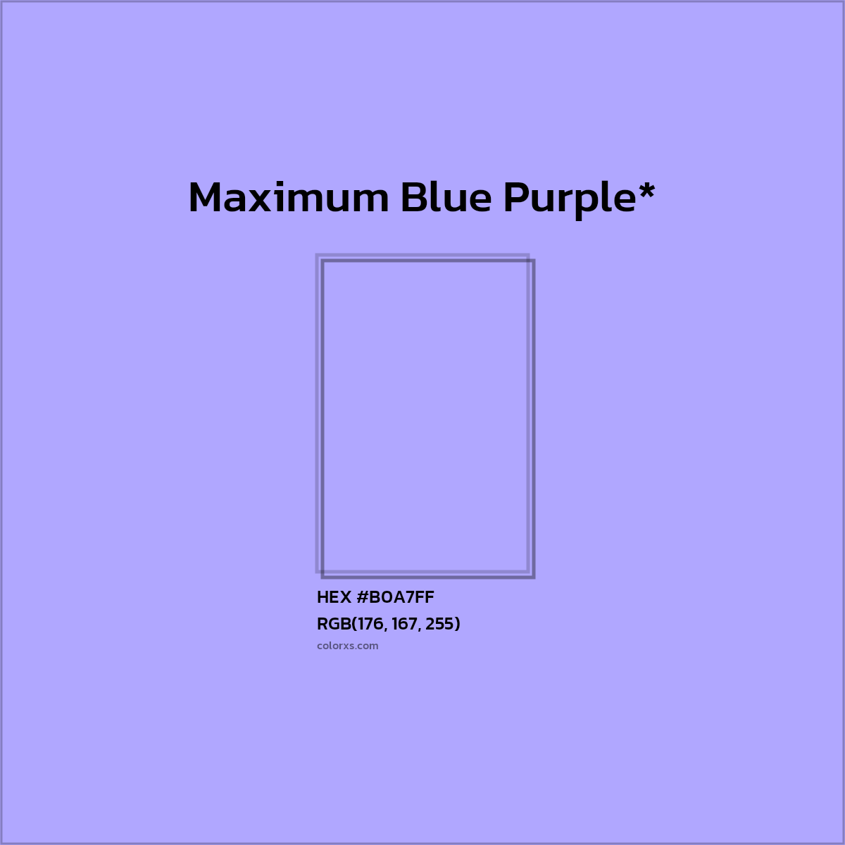 HEX #B0A7FF Color Name, Color Code, Palettes, Similar Paints, Images