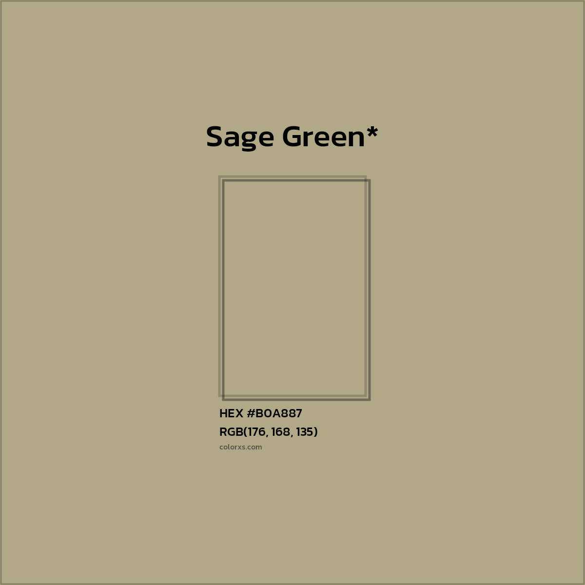 HEX #B0A887 Color Name, Color Code, Palettes, Similar Paints, Images