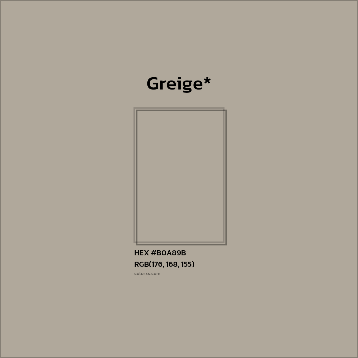 HEX #B0A89B Color Name, Color Code, Palettes, Similar Paints, Images
