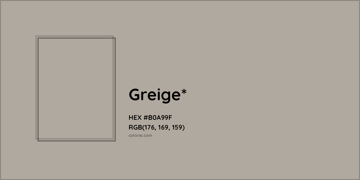 HEX #B0A99F Color Name, Color Code, Palettes, Similar Paints, Images
