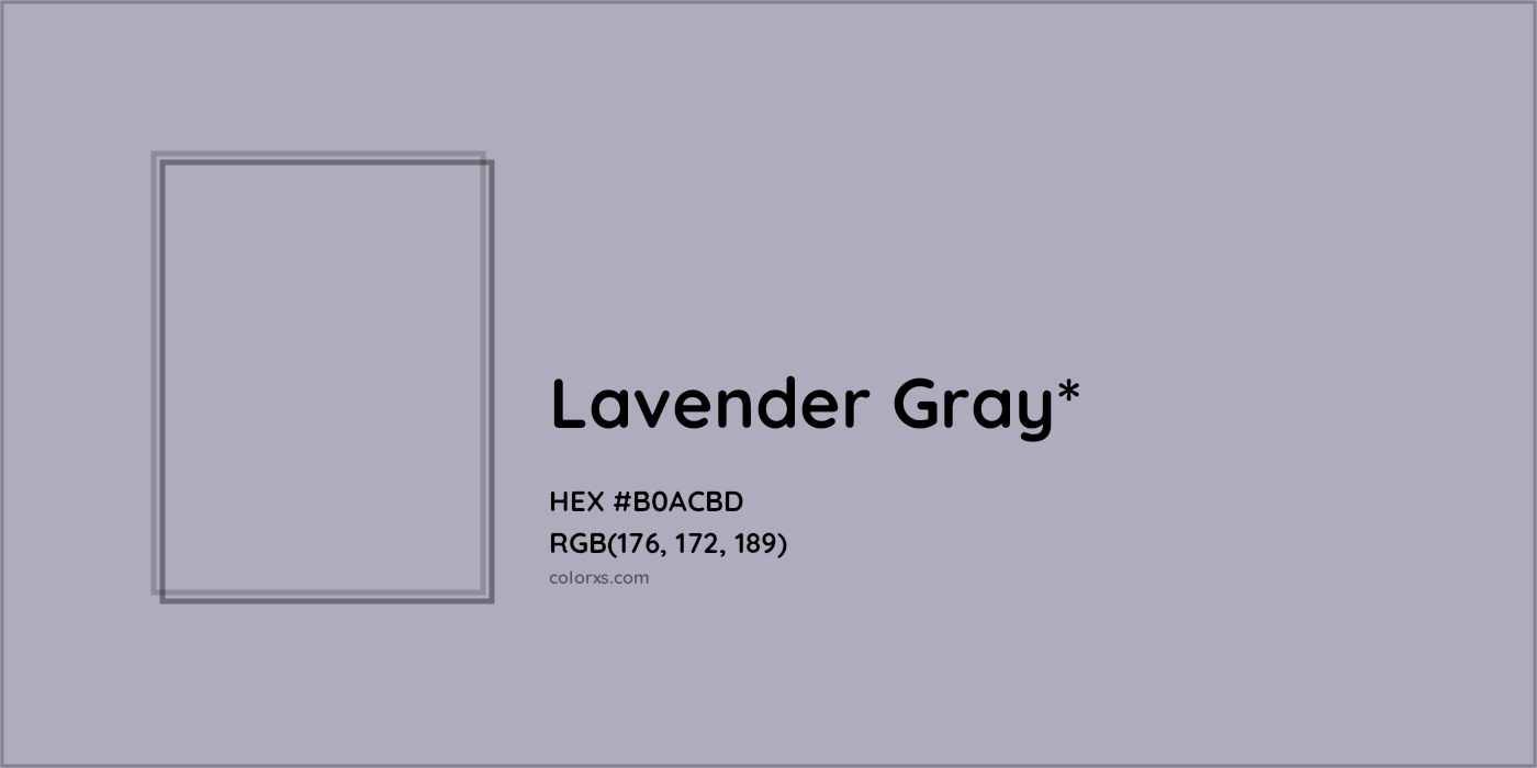 HEX #B0ACBD Color Name, Color Code, Palettes, Similar Paints, Images
