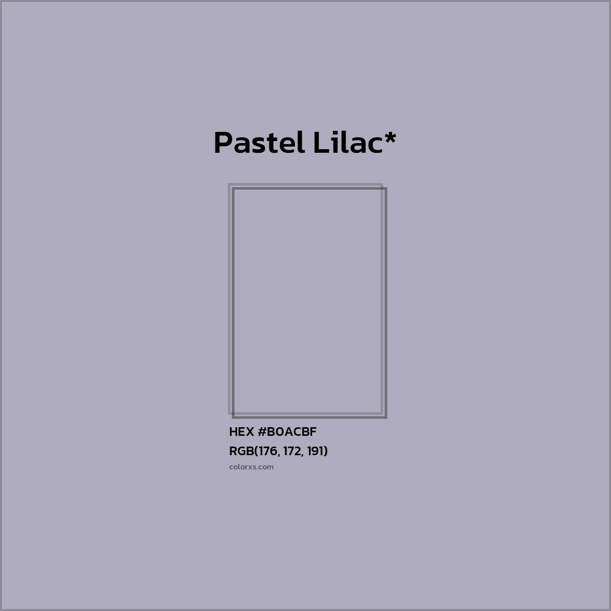 HEX #B0ACBF Color Name, Color Code, Palettes, Similar Paints, Images