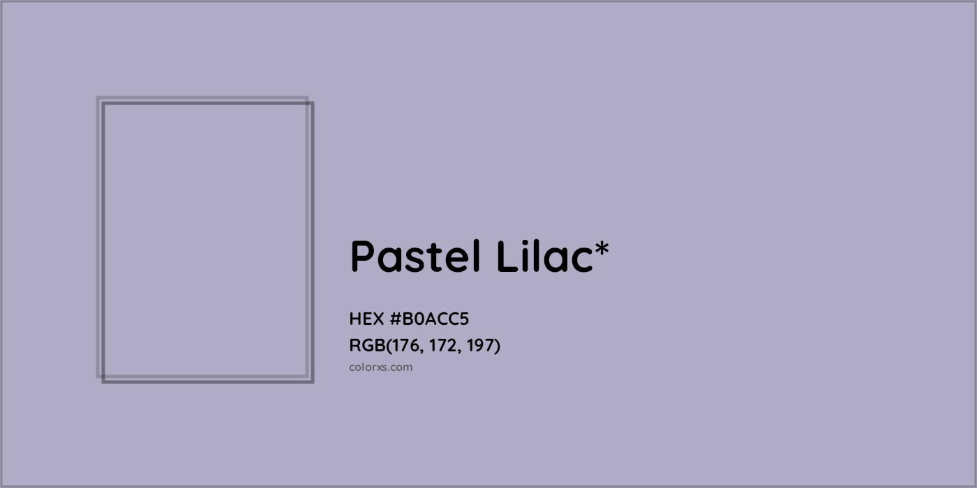 HEX #B0ACC5 Color Name, Color Code, Palettes, Similar Paints, Images