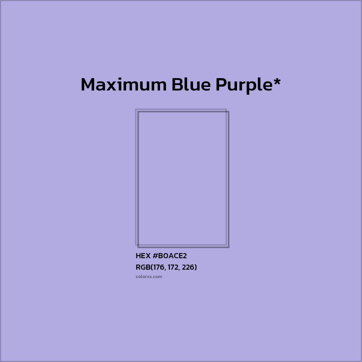 HEX #B0ACE2 Color Name, Color Code, Palettes, Similar Paints, Images