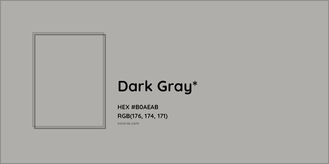 HEX #B0AEAB Color Name, Color Code, Palettes, Similar Paints, Images