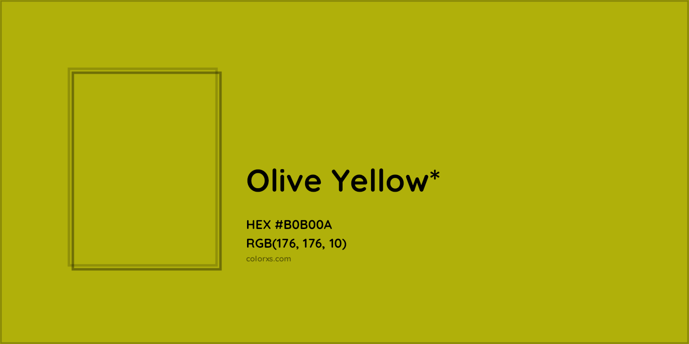 HEX #B0B00A Color Name, Color Code, Palettes, Similar Paints, Images
