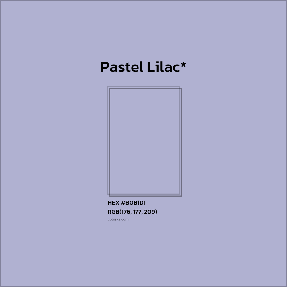 HEX #B0B1D1 Color Name, Color Code, Palettes, Similar Paints, Images