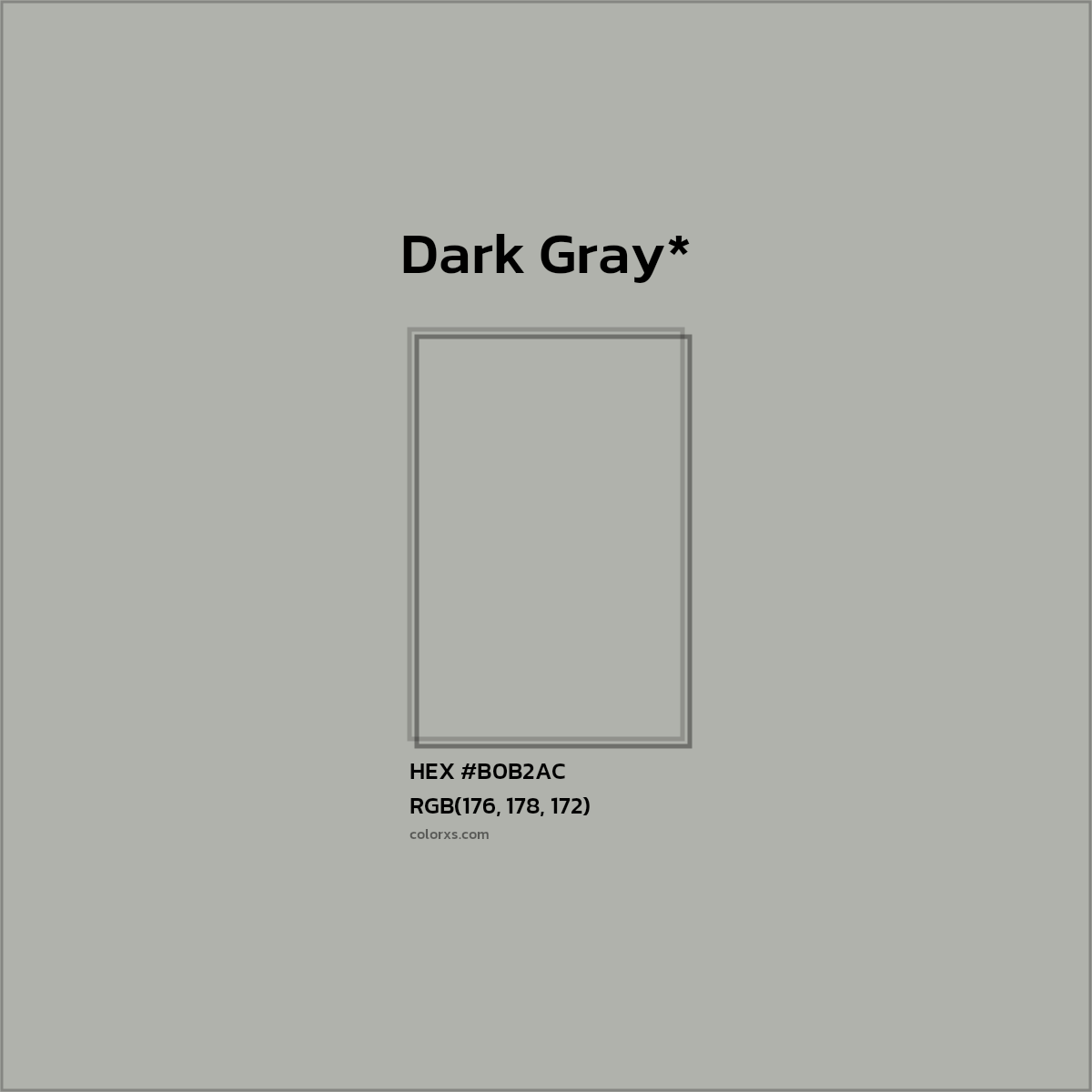 HEX #B0B2AC Color Name, Color Code, Palettes, Similar Paints, Images