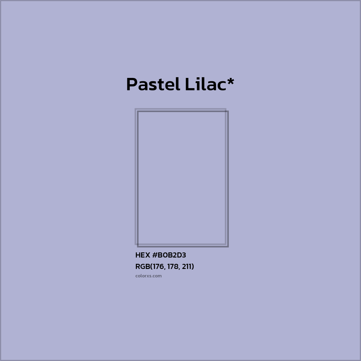 HEX #B0B2D3 Color Name, Color Code, Palettes, Similar Paints, Images