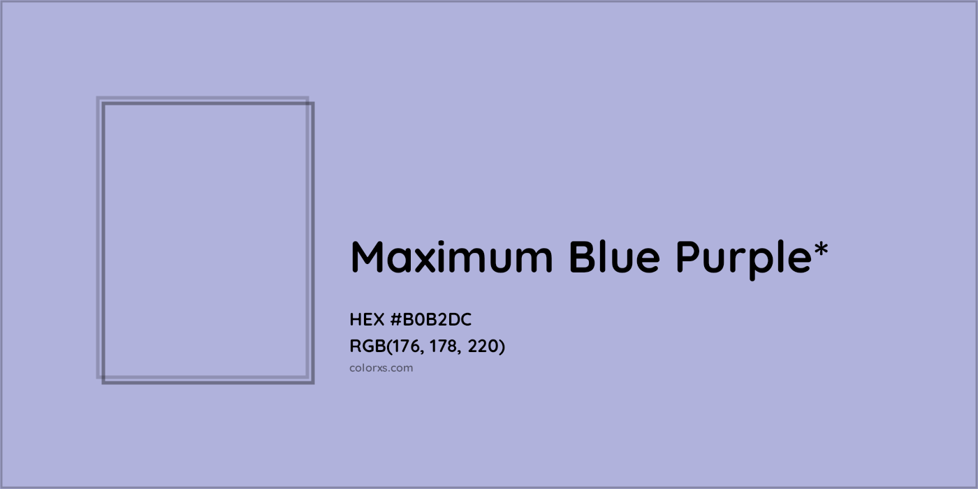 HEX #B0B2DC Color Name, Color Code, Palettes, Similar Paints, Images