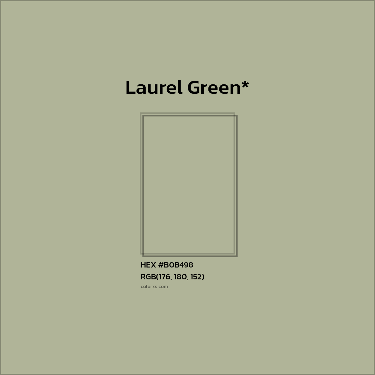HEX #B0B498 Color Name, Color Code, Palettes, Similar Paints, Images