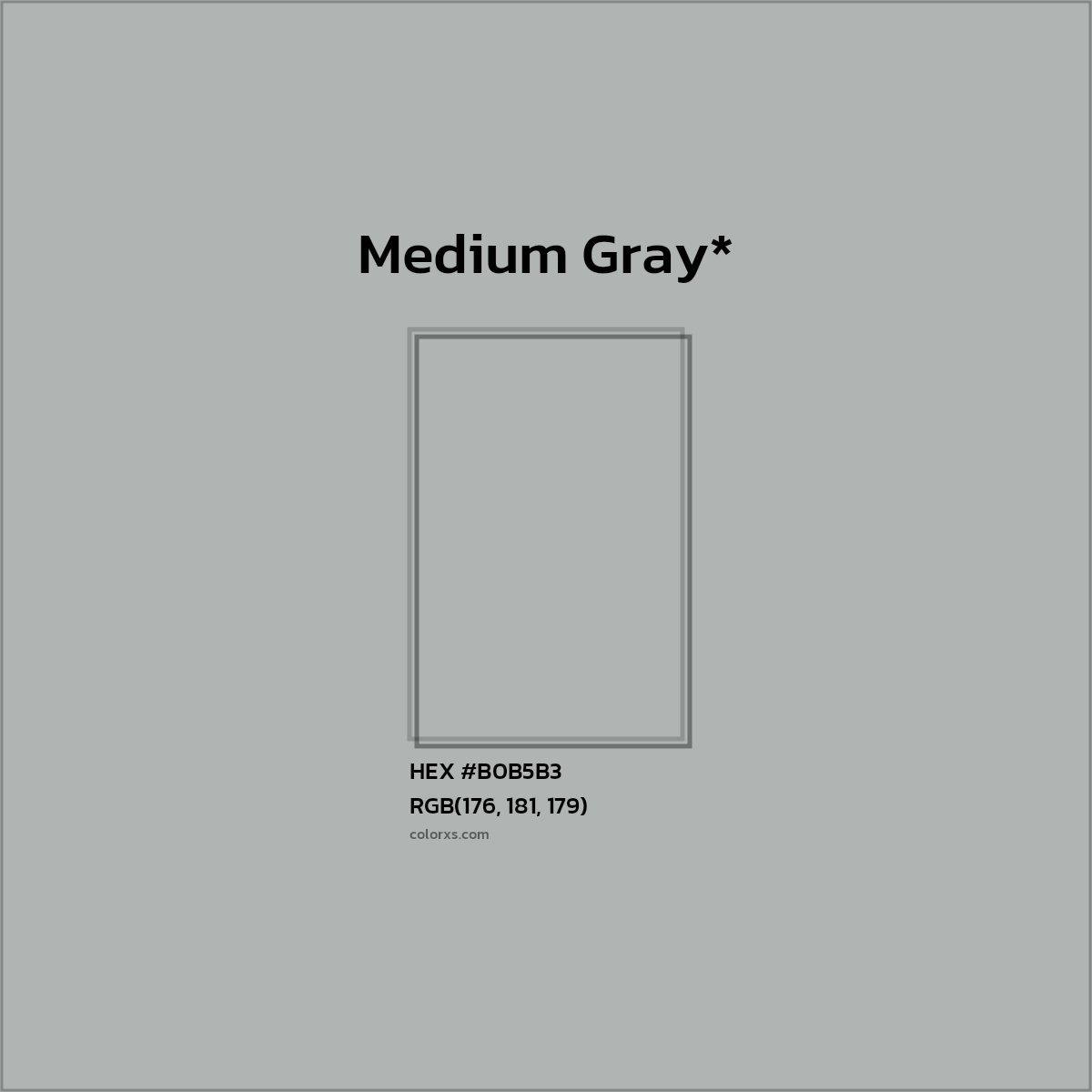 HEX #B0B5B3 Color Name, Color Code, Palettes, Similar Paints, Images