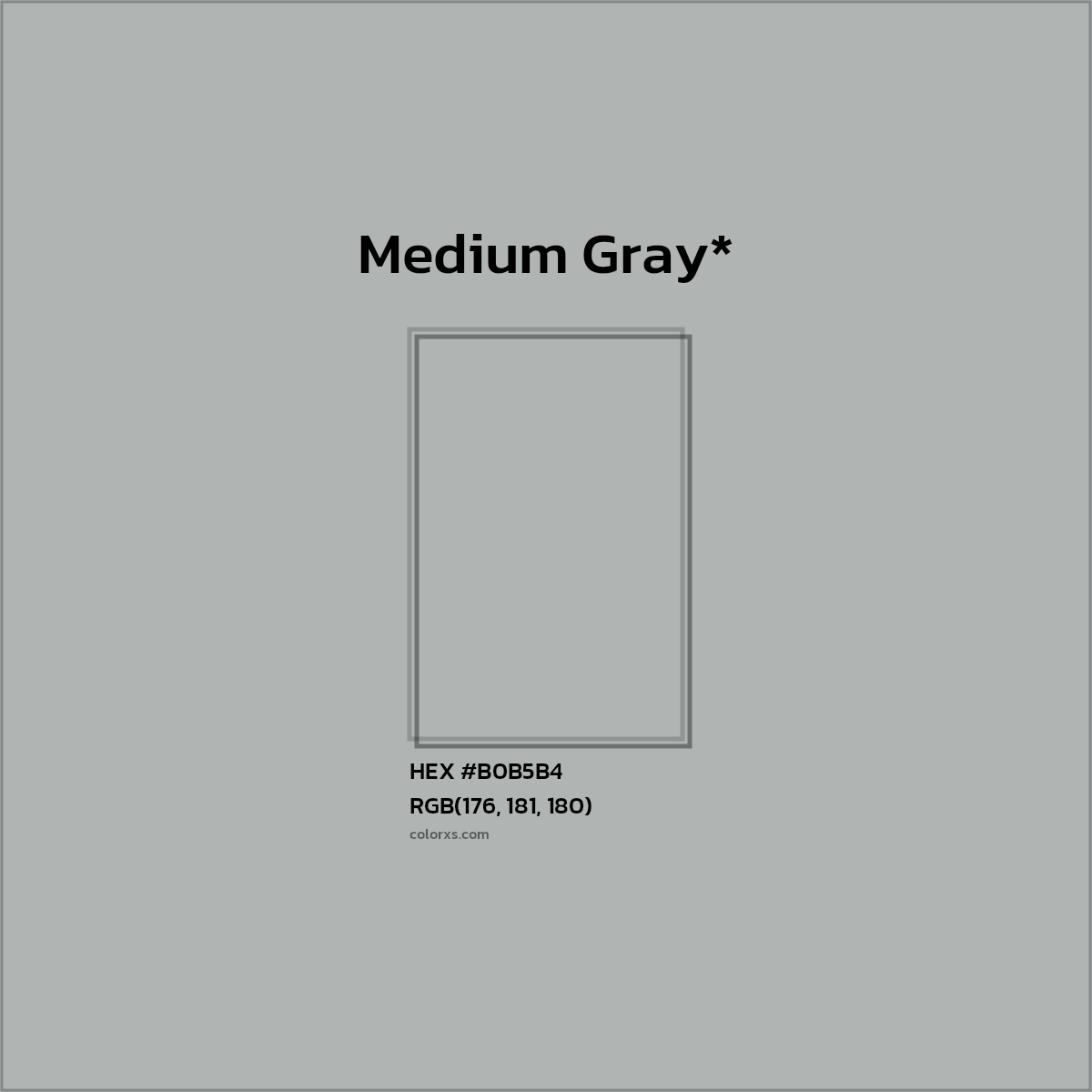 HEX #B0B5B4 Color Name, Color Code, Palettes, Similar Paints, Images