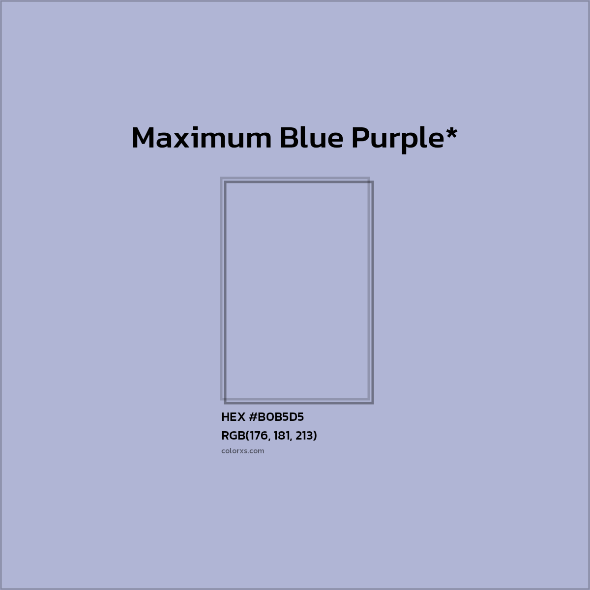 HEX #B0B5D5 Color Name, Color Code, Palettes, Similar Paints, Images