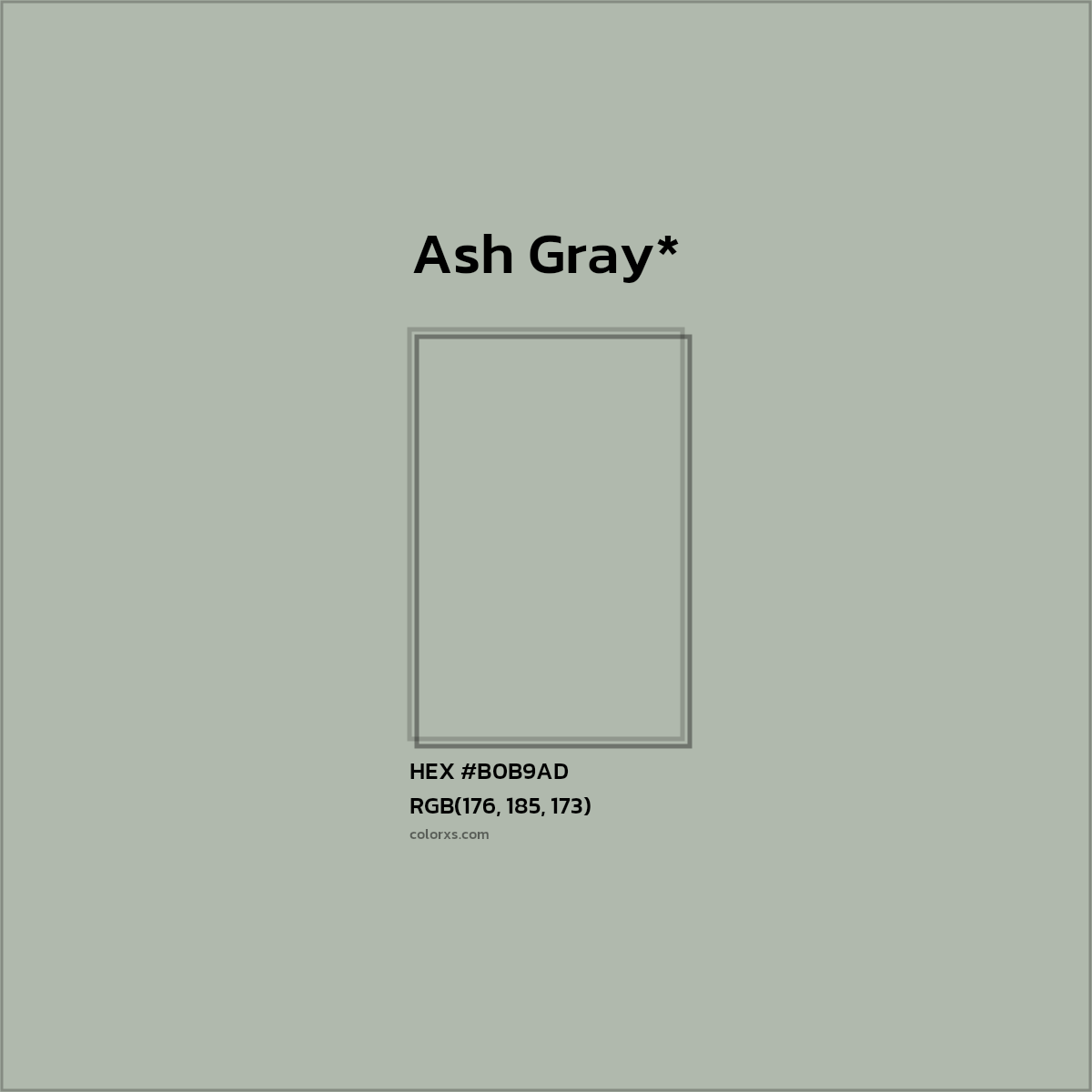 HEX #B0B9AD Color Name, Color Code, Palettes, Similar Paints, Images