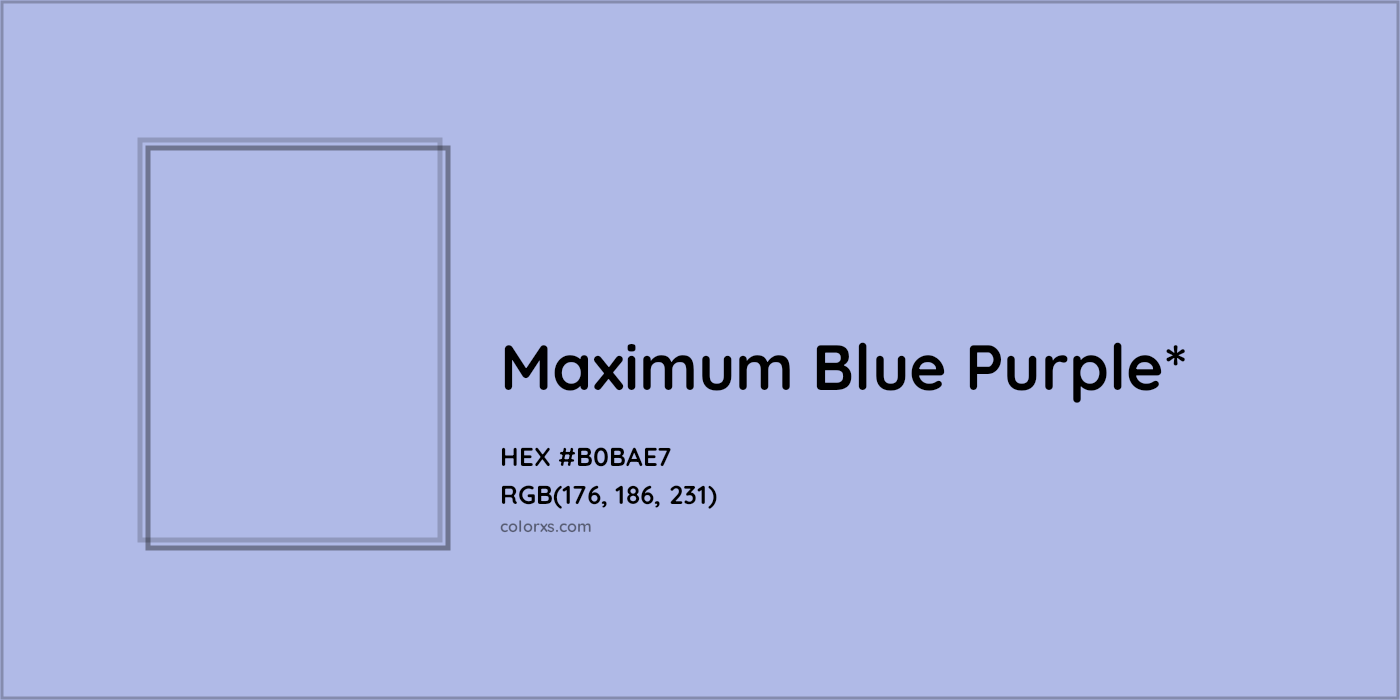 HEX #B0BAE7 Color Name, Color Code, Palettes, Similar Paints, Images
