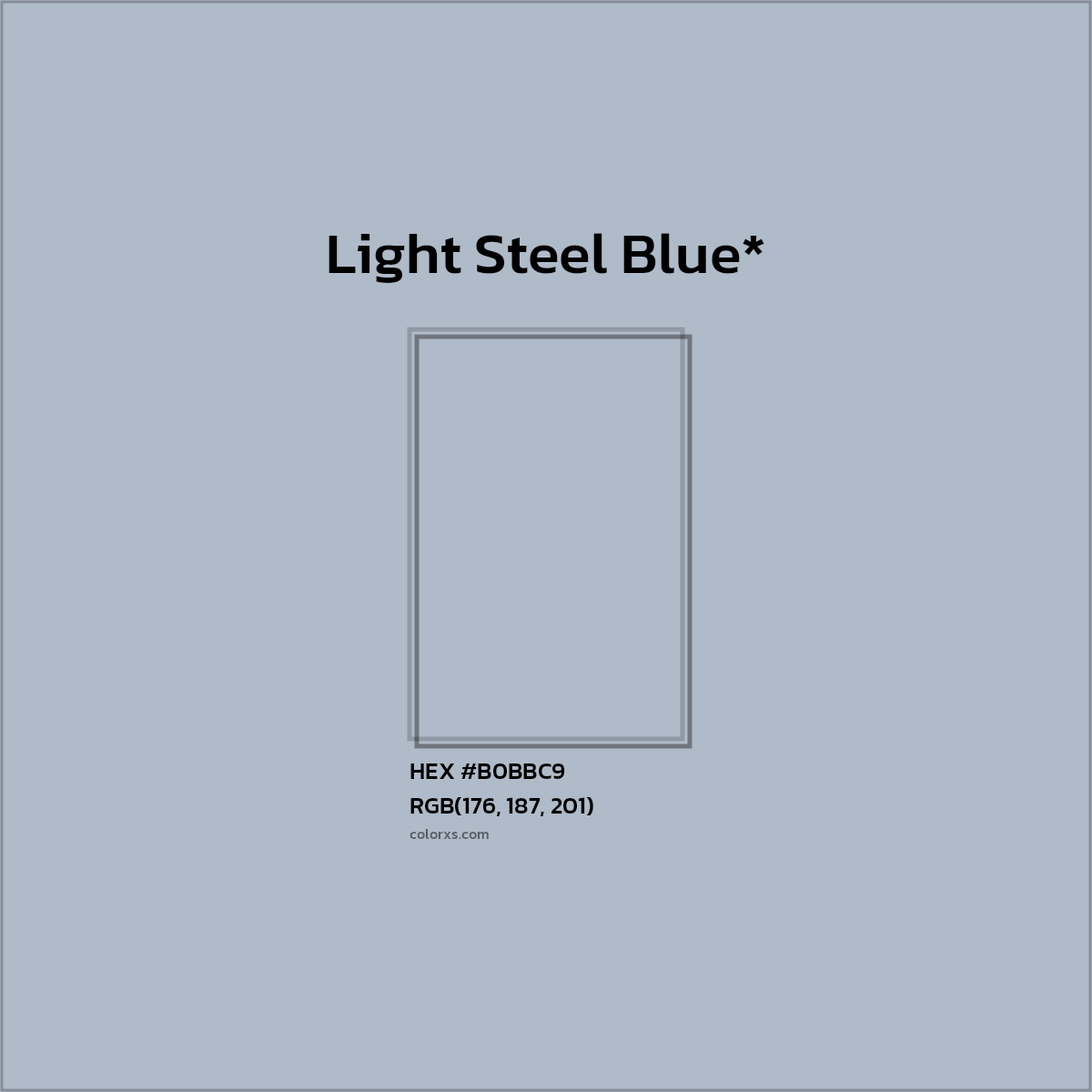 HEX #B0BBC9 Color Name, Color Code, Palettes, Similar Paints, Images