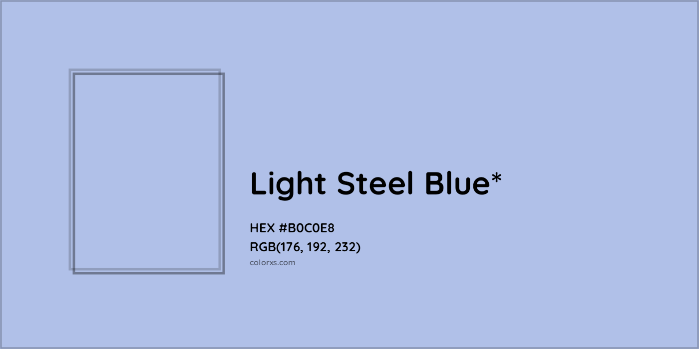 HEX #B0C0E8 Color Name, Color Code, Palettes, Similar Paints, Images
