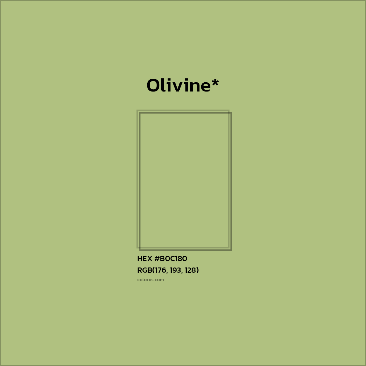 HEX #B0C180 Color Name, Color Code, Palettes, Similar Paints, Images