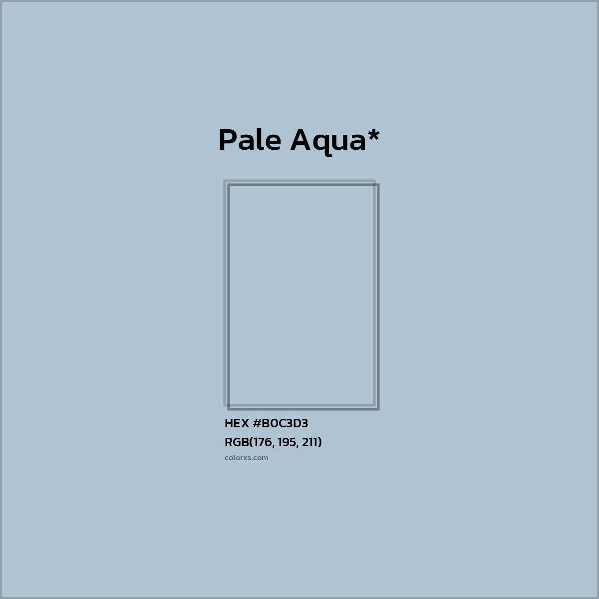 HEX #B0C3D3 Color Name, Color Code, Palettes, Similar Paints, Images