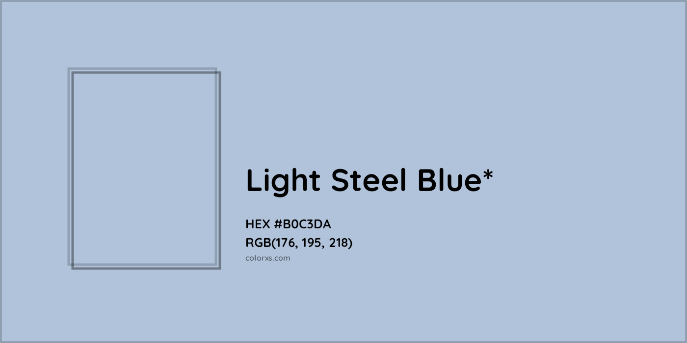 HEX #B0C3DA Color Name, Color Code, Palettes, Similar Paints, Images