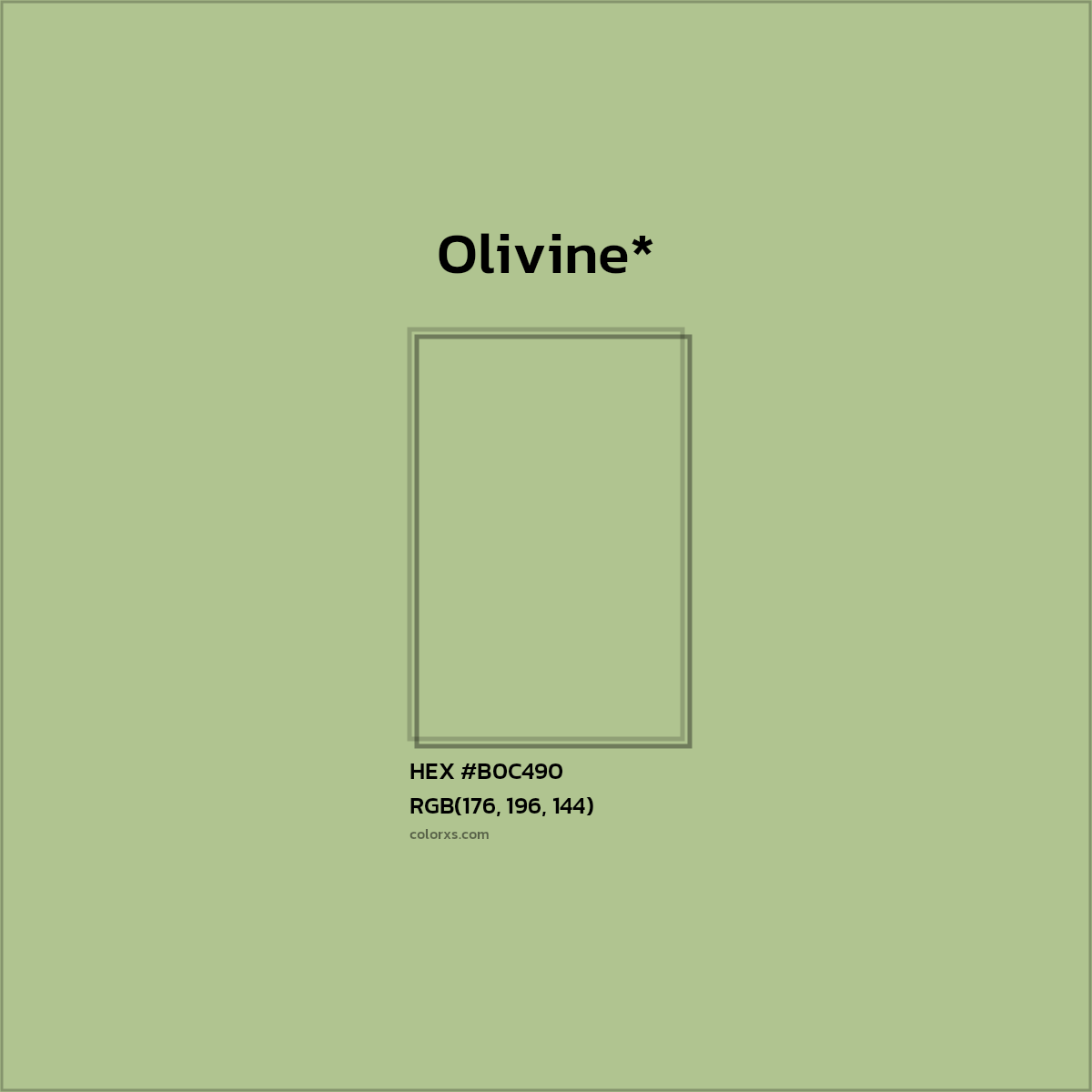 HEX #B0C490 Color Name, Color Code, Palettes, Similar Paints, Images