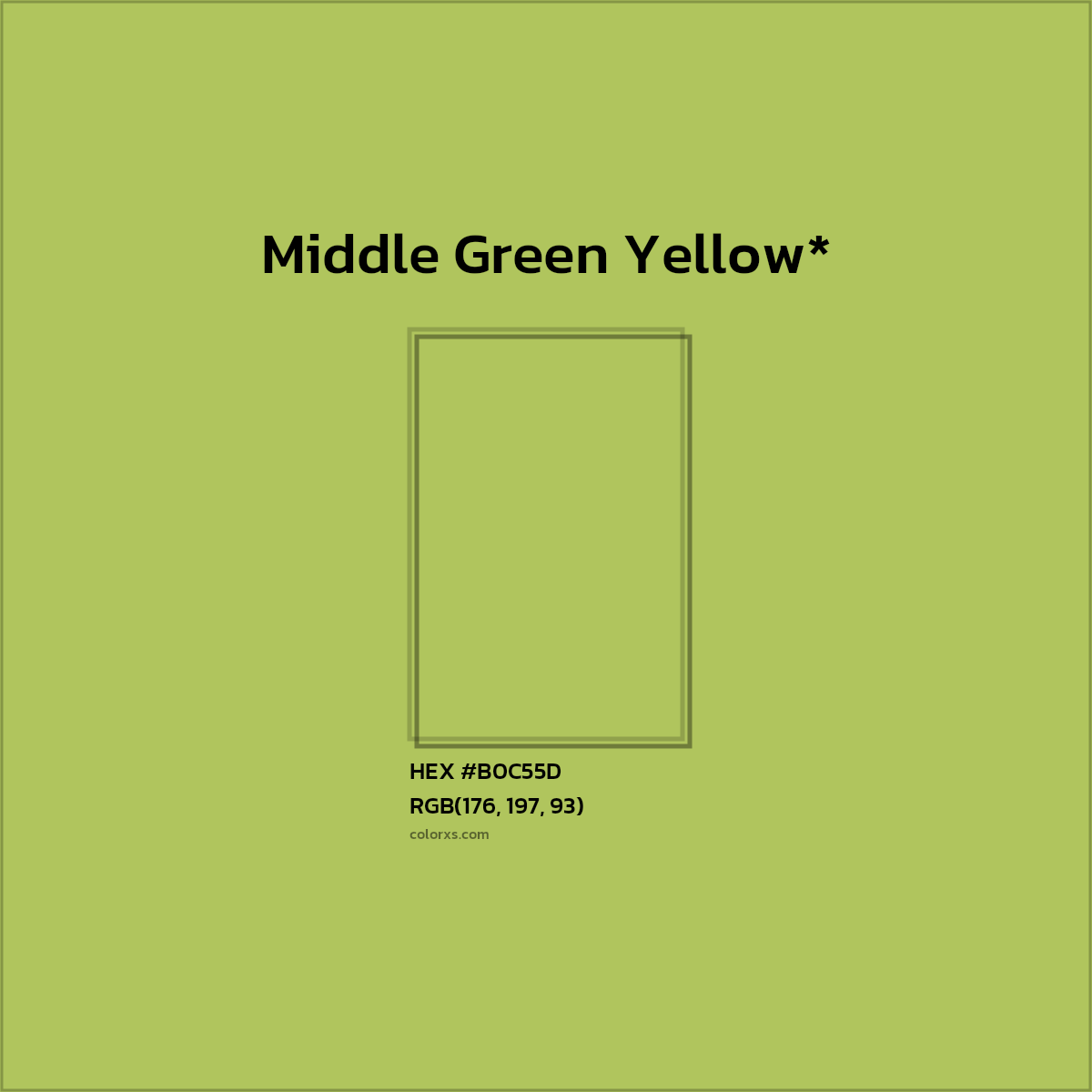 HEX #B0C55D Color Name, Color Code, Palettes, Similar Paints, Images