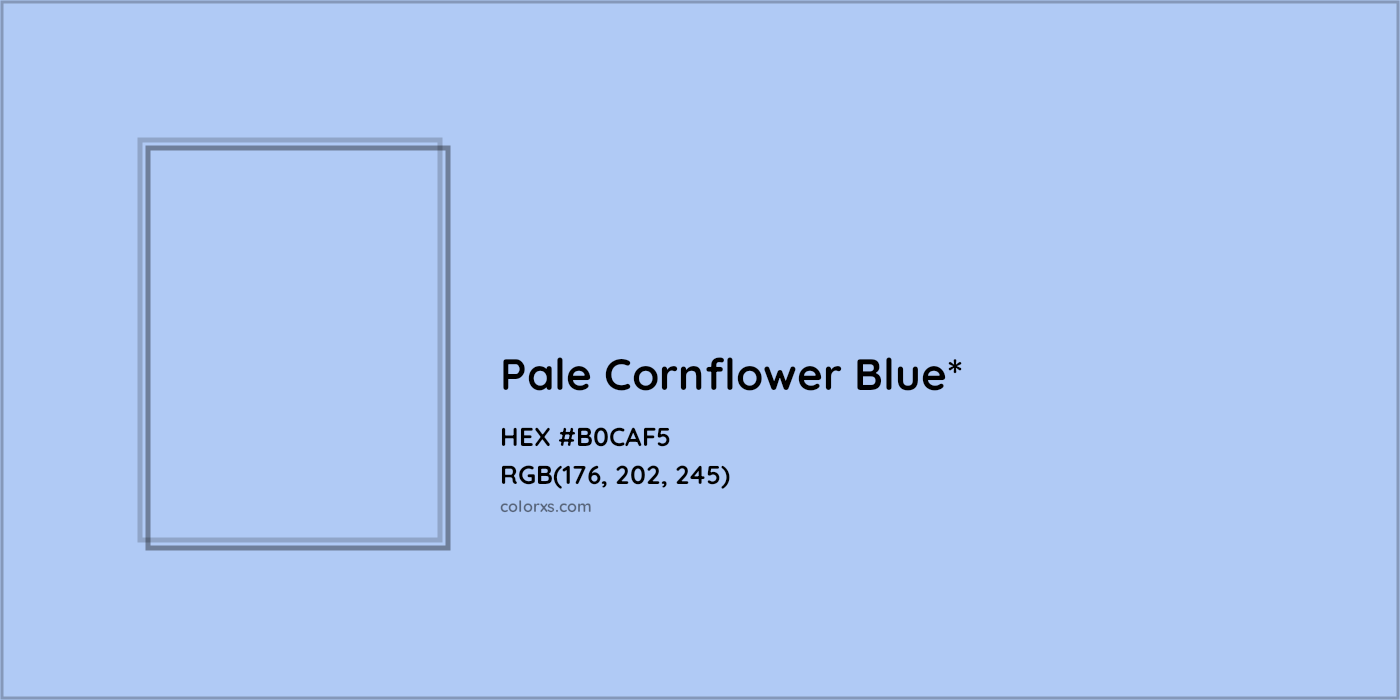 HEX #B0CAF5 Color Name, Color Code, Palettes, Similar Paints, Images