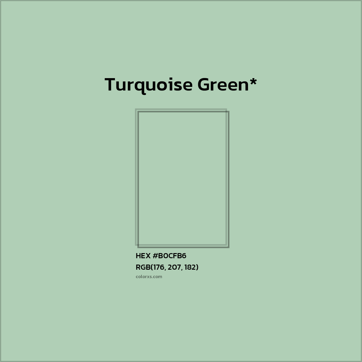 HEX #B0CFB6 Color Name, Color Code, Palettes, Similar Paints, Images