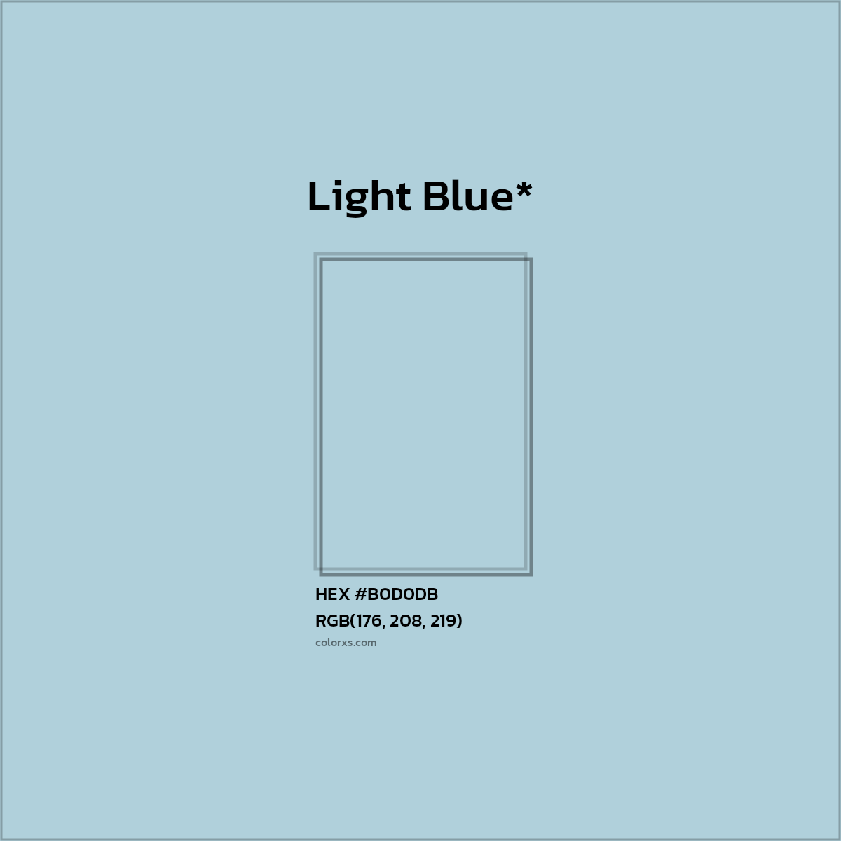 HEX #B0D0DB Color Name, Color Code, Palettes, Similar Paints, Images
