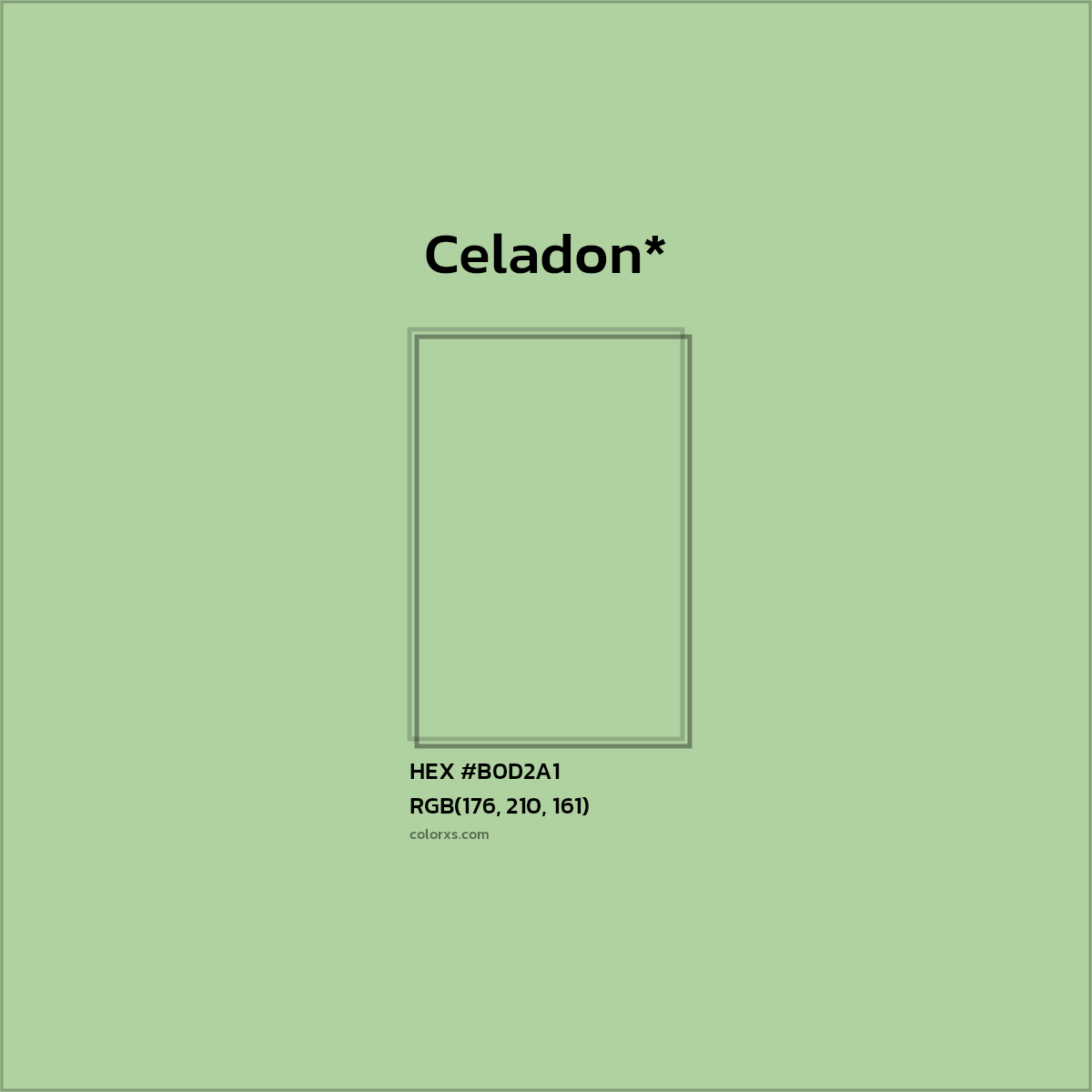 HEX #B0D2A1 Color Name, Color Code, Palettes, Similar Paints, Images