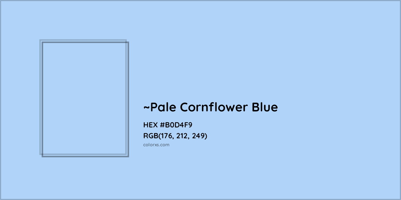 HEX #B0D4F9 Color Name, Color Code, Palettes, Similar Paints, Images