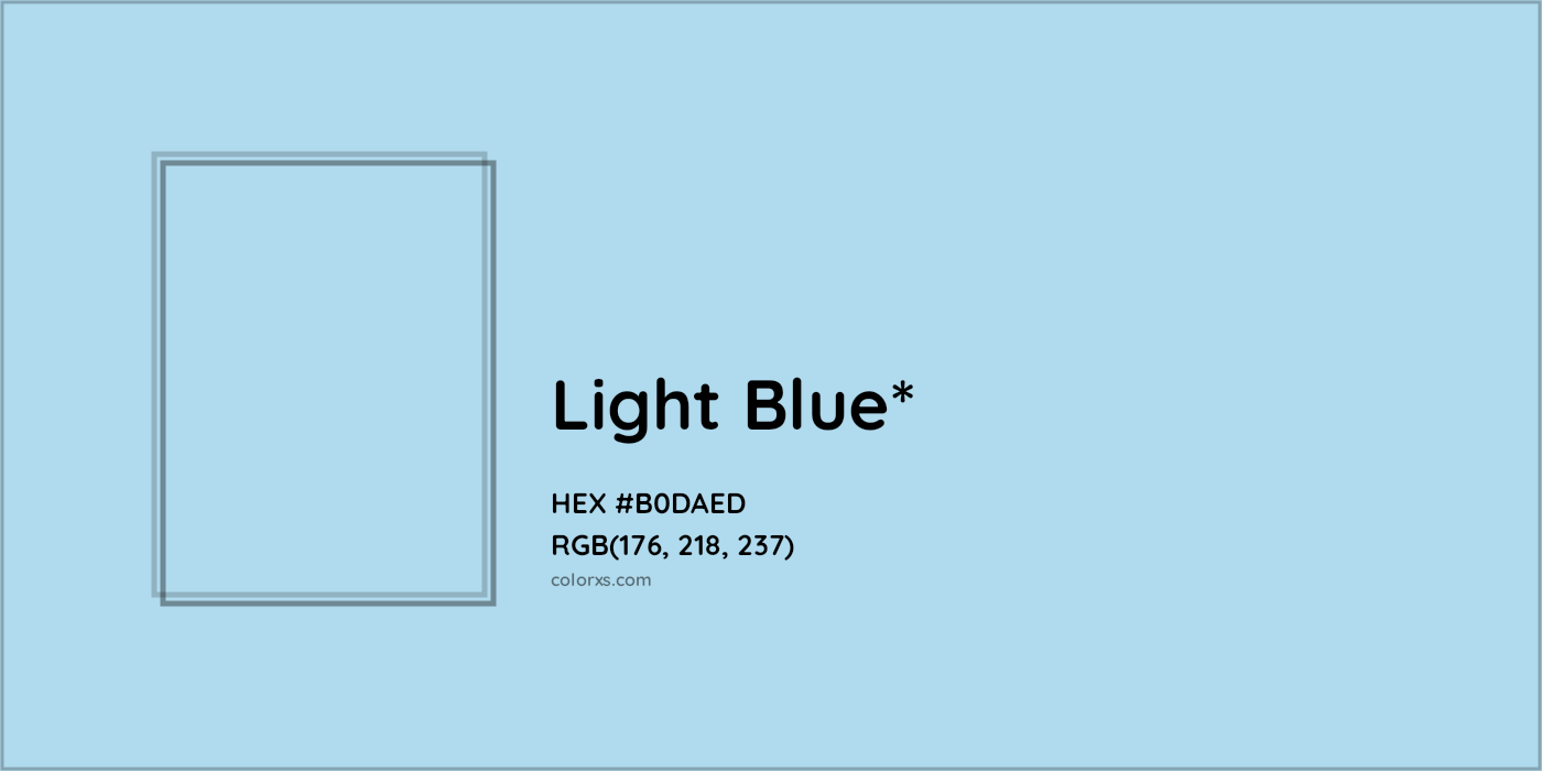 HEX #B0DAED Color Name, Color Code, Palettes, Similar Paints, Images