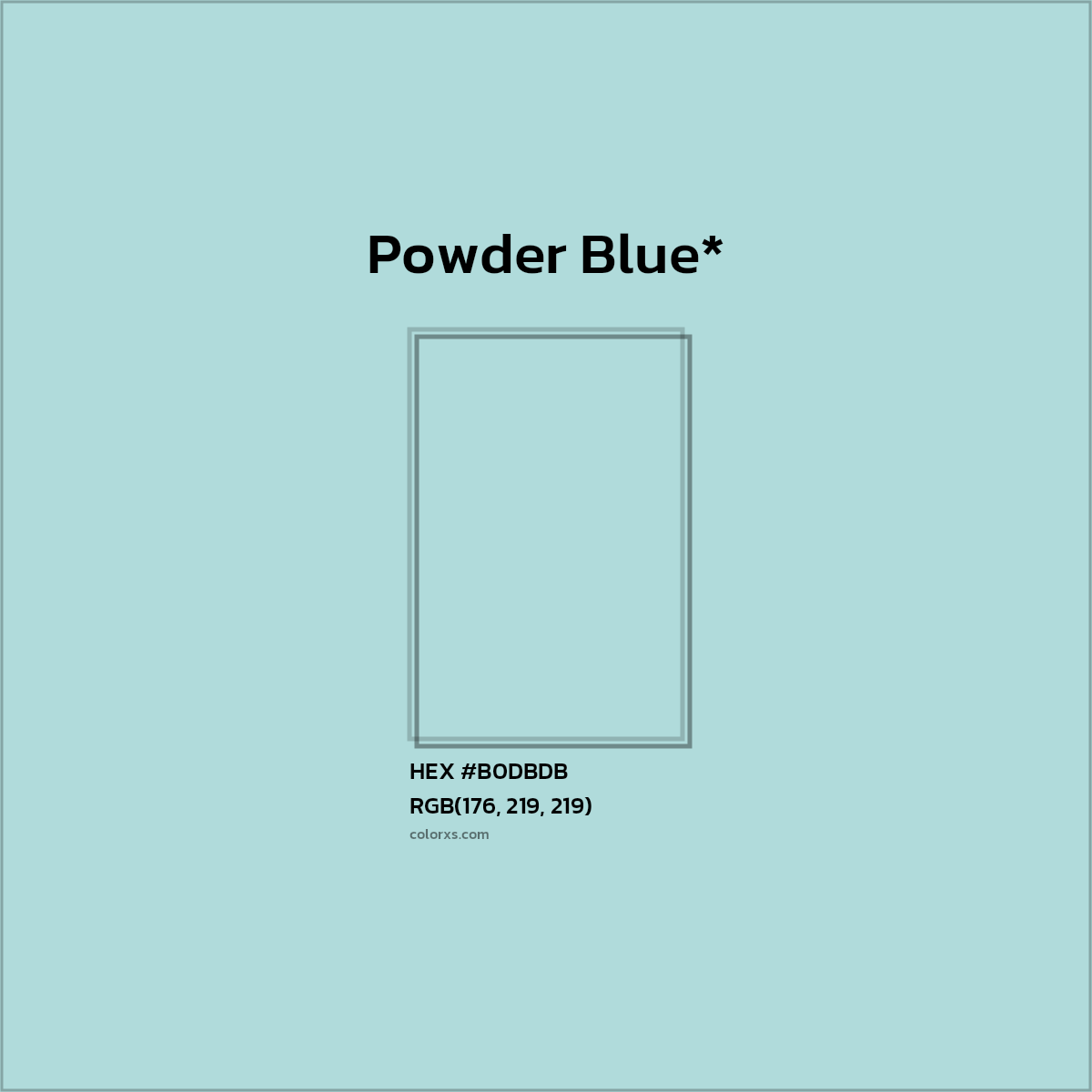 HEX #B0DBDB Color Name, Color Code, Palettes, Similar Paints, Images
