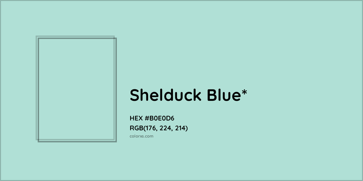 HEX #B0E0D6 Color Name, Color Code, Palettes, Similar Paints, Images