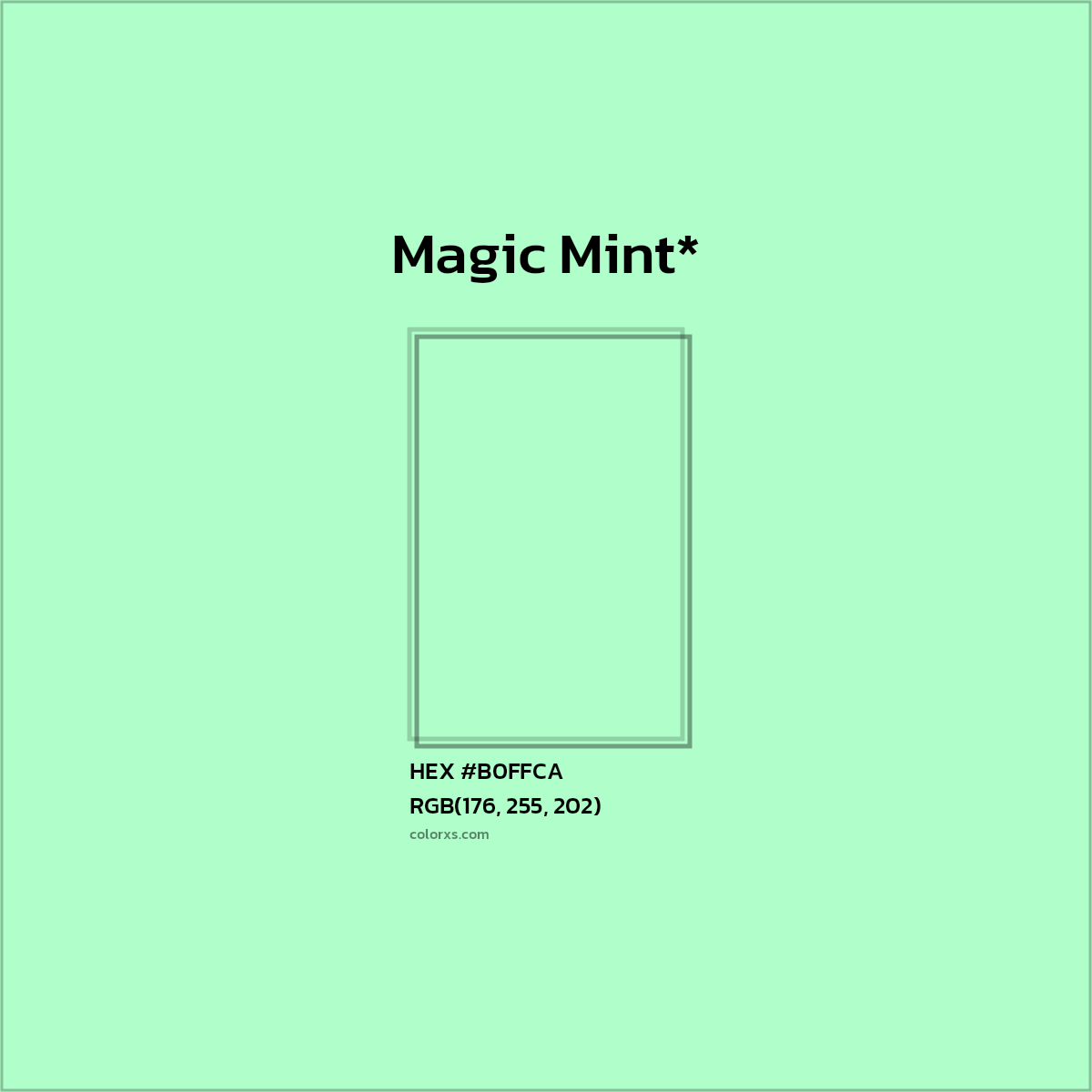 HEX #B0FFCA Color Name, Color Code, Palettes, Similar Paints, Images